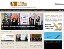 Tablet Screenshot of fundacionmanuelalcantara.org